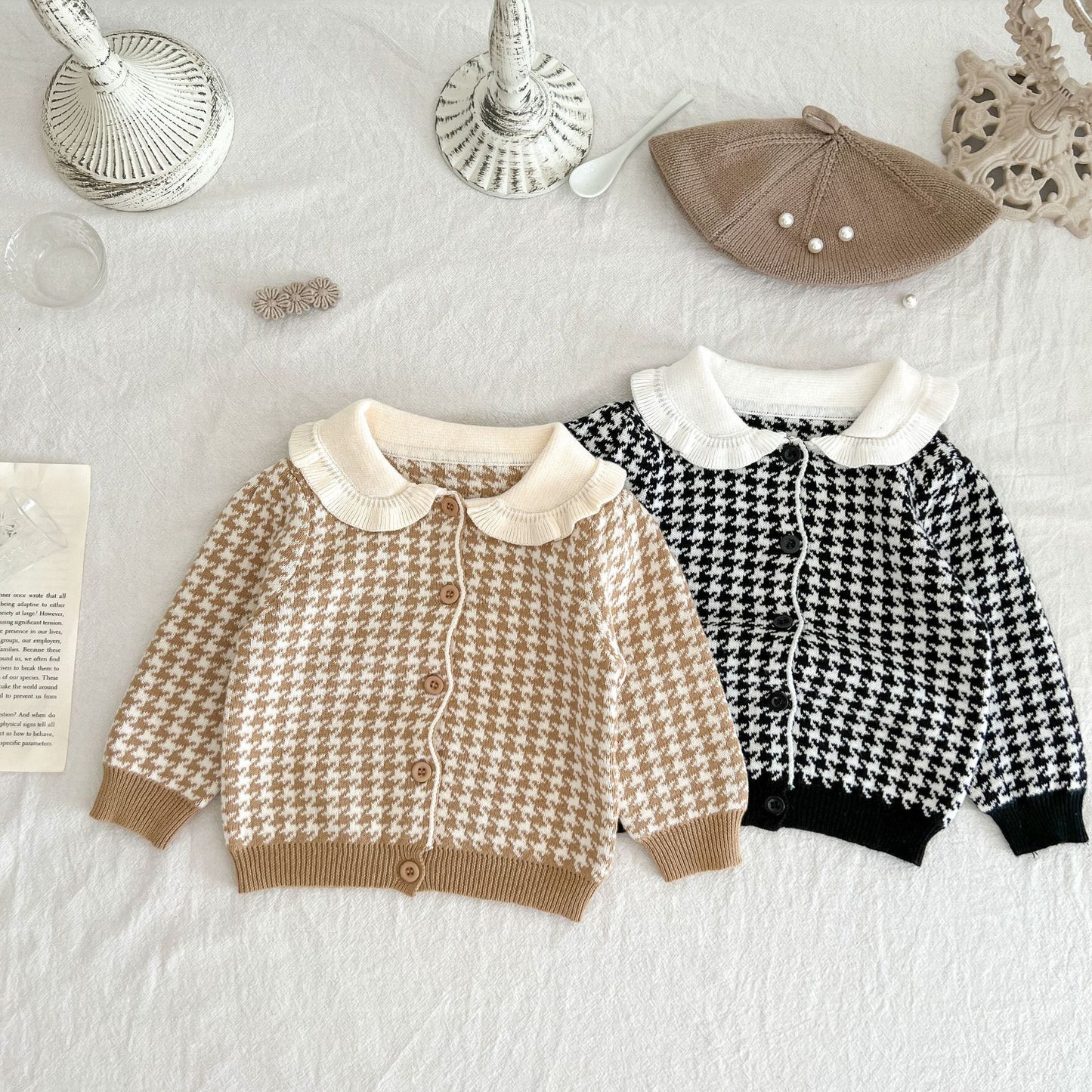 Girls' Plaid Wool Set