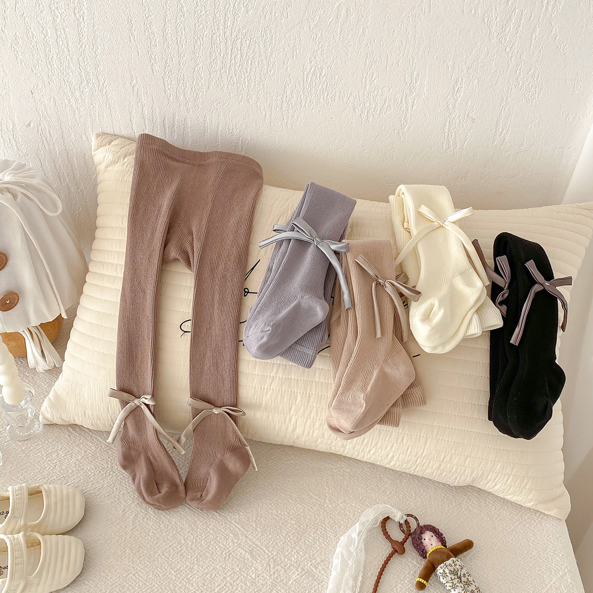 Children's Tights with Bows