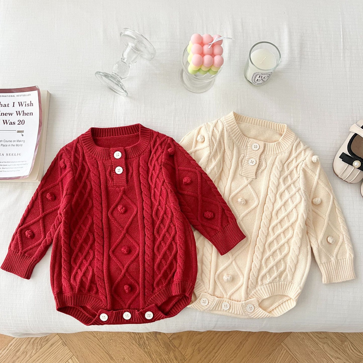 Baby Knit Long-Sleeve Bodysuit