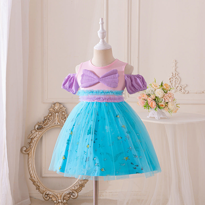 Vestido infantil de princesa sirena