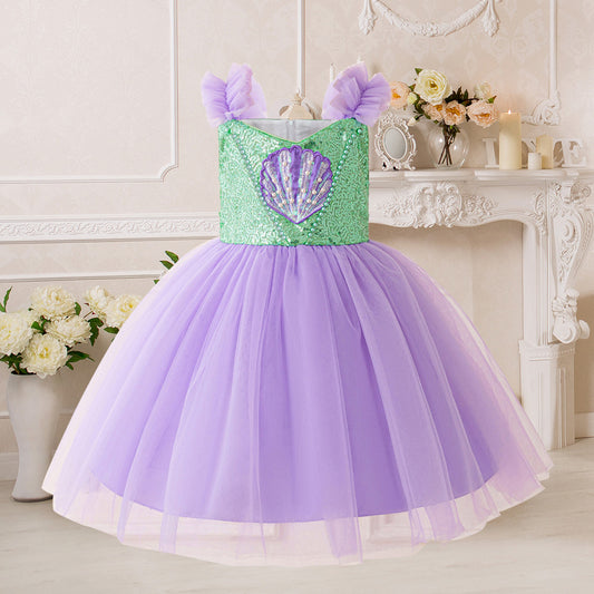 Children's Mermaid Dress with Tulle