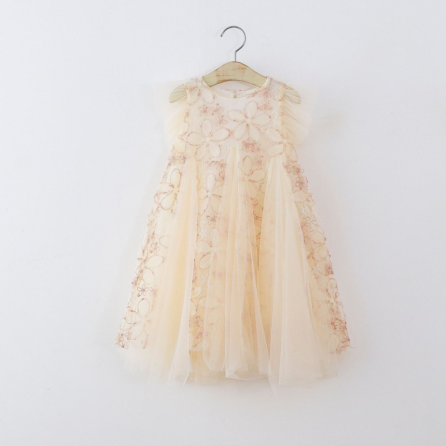 Children's Floral Tulle Dress