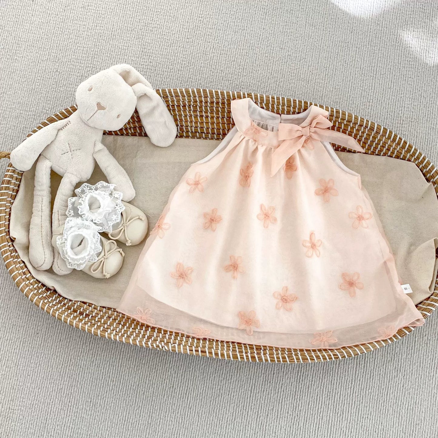 Children's Tulle Dress with Little Flowers