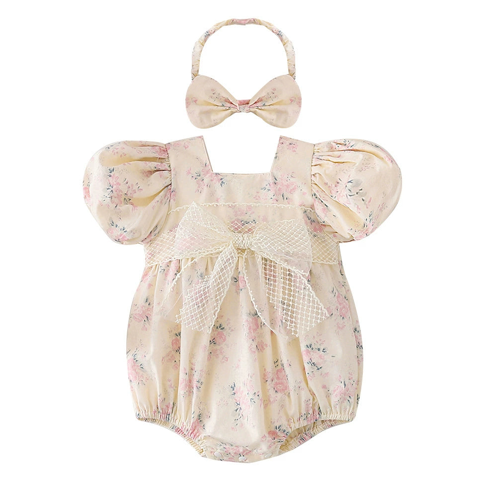 Children's Dress with Flower Bow