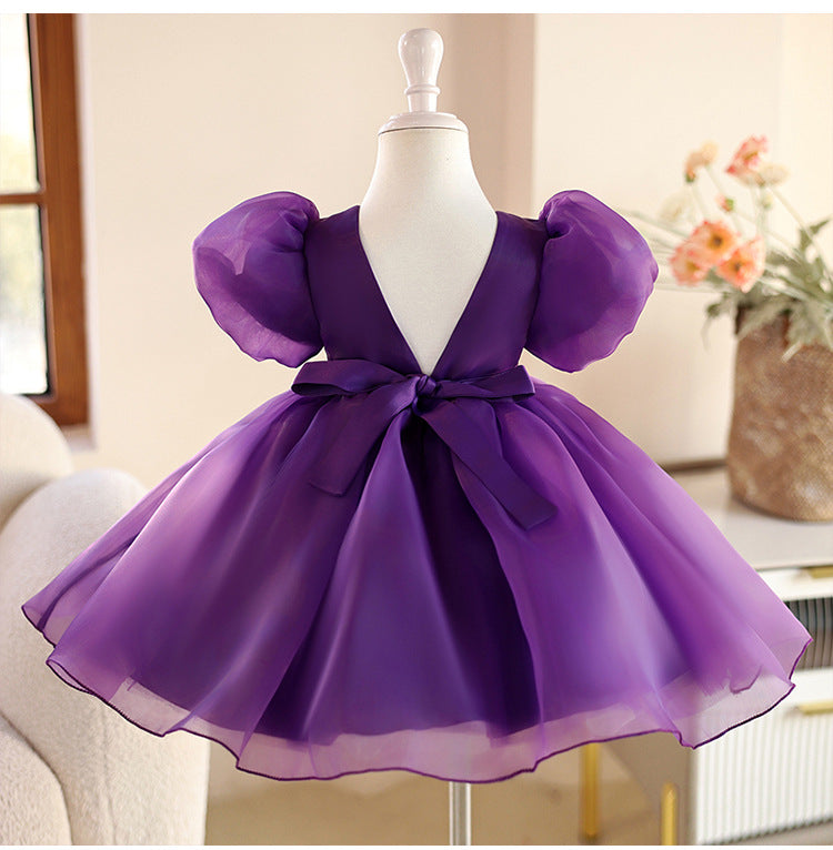 Puffy Bow Party Dress