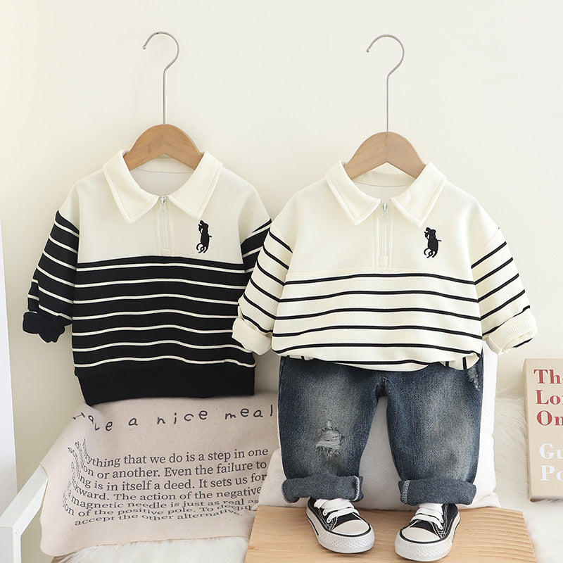 Children's Set Men's Jeans and Stripes