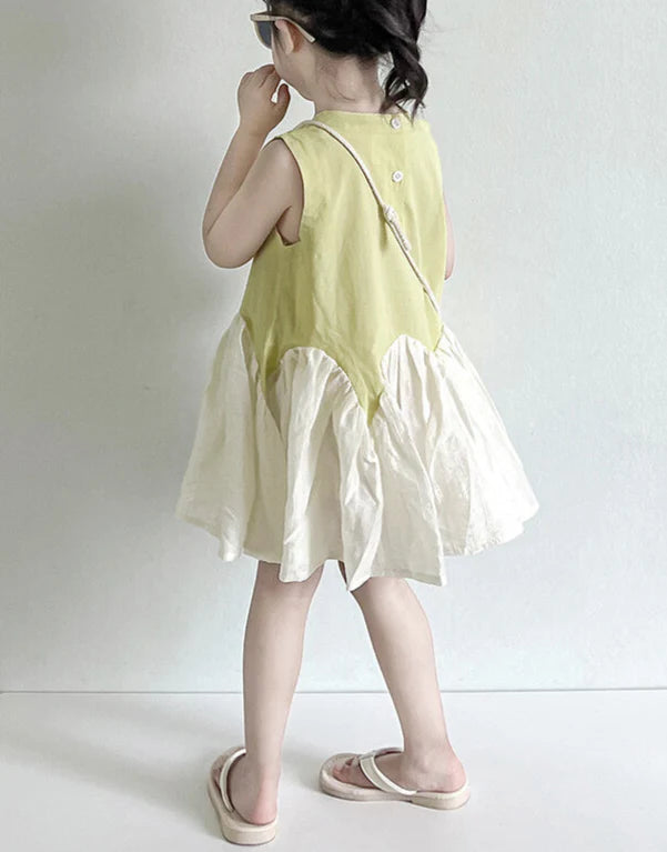 Children's Summer Dress + Flower Bag