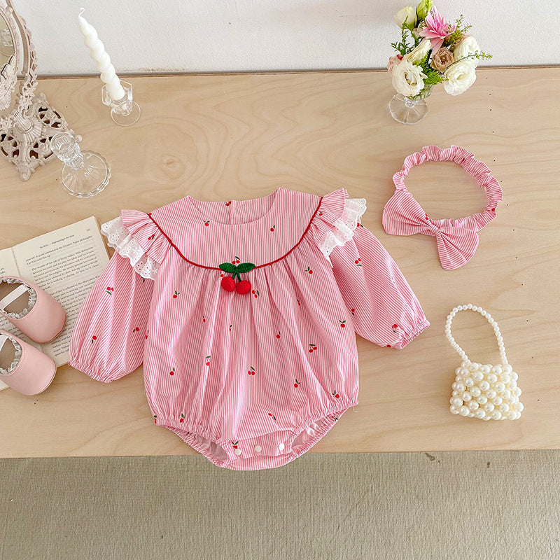 Pink Cherry Children's Bodysuit/Dress