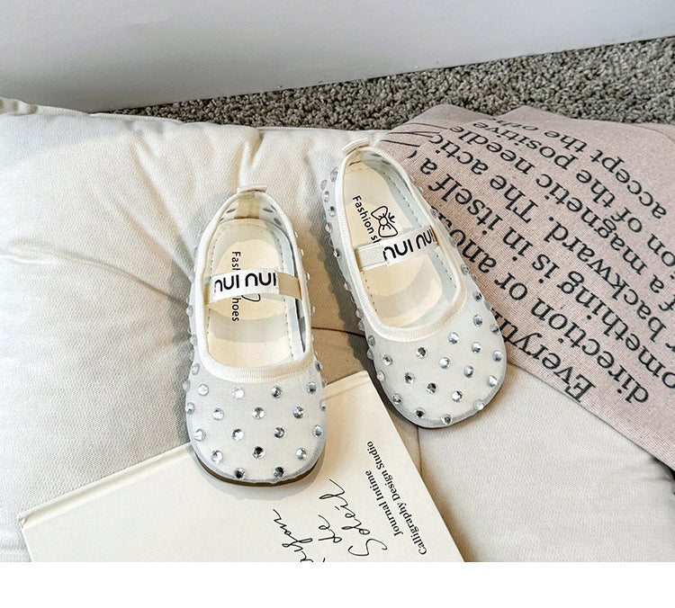 Girls' Shoes with Rhinestones