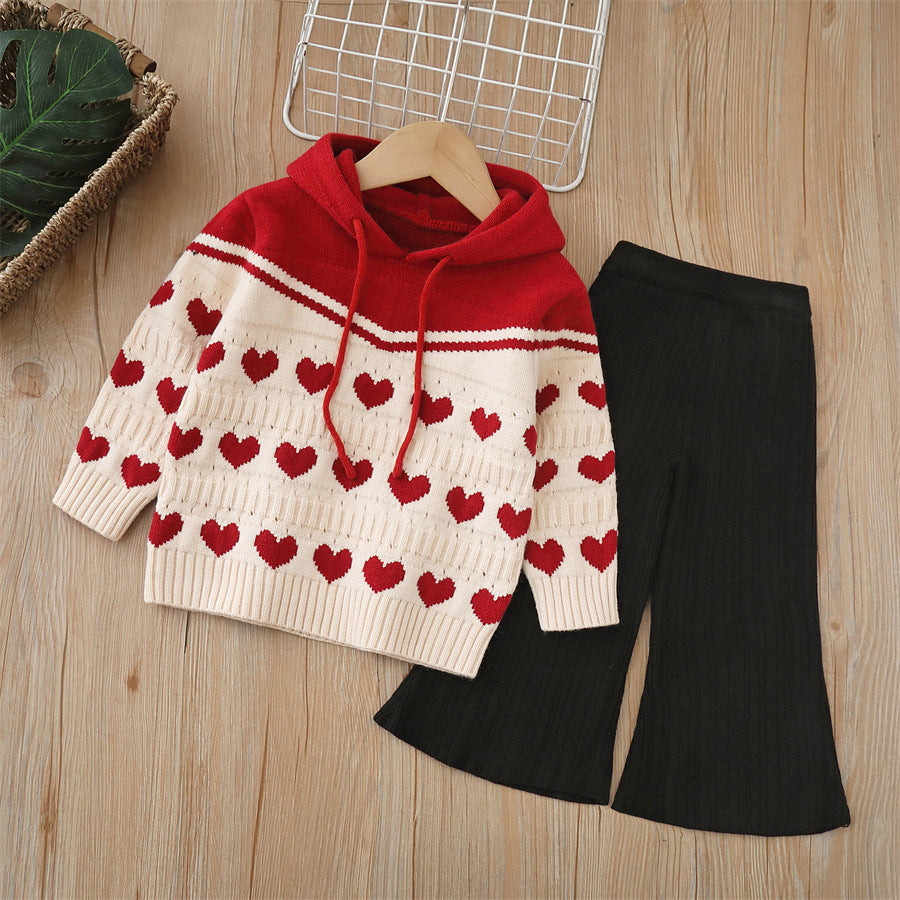 Children's Knitting Set Hearts
