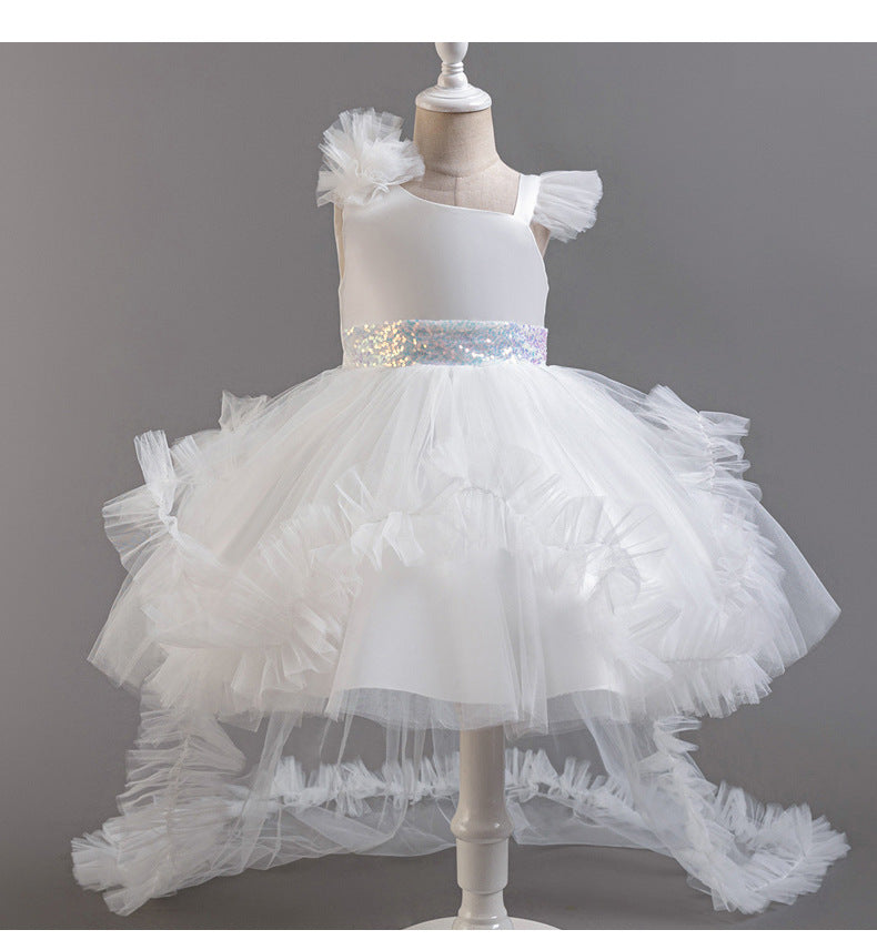 Party Dress with Tulle Ruffles