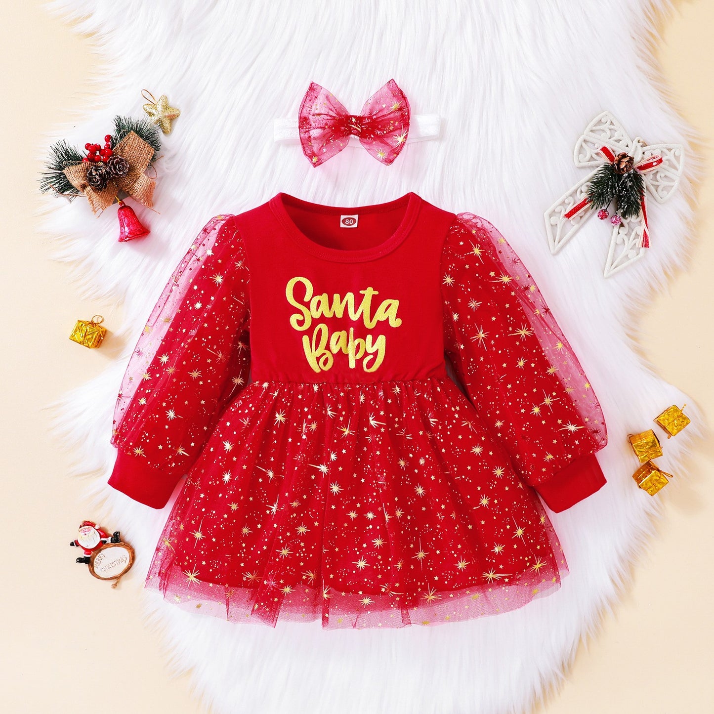 Vestido infantil Baby Stars