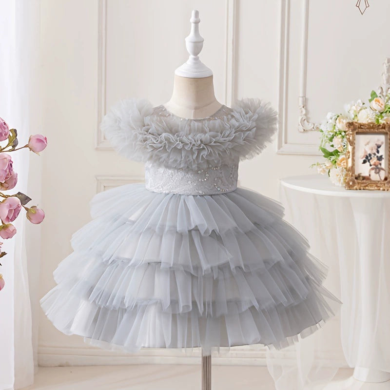 Children's Puffy Tulle Party Dress