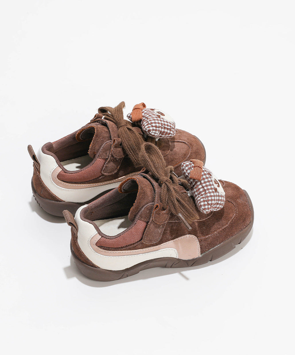 Children's Checkered Bear Sneakers