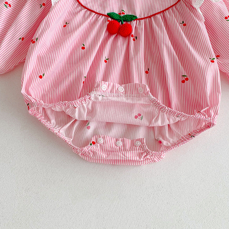 Pink Cherry Children's Bodysuit/Dress