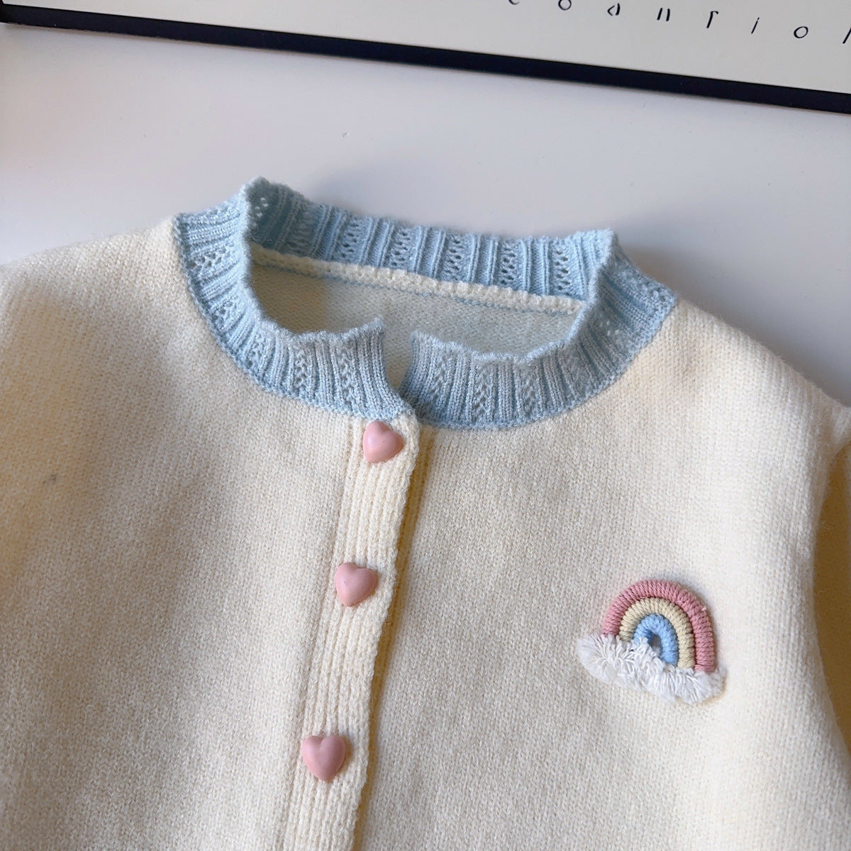 Rainbow Knitted Children's Cardigan