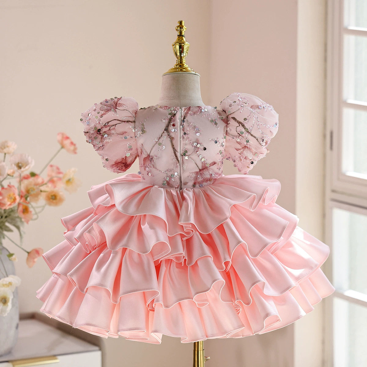 Puffy Sparkly Layered Party Dress