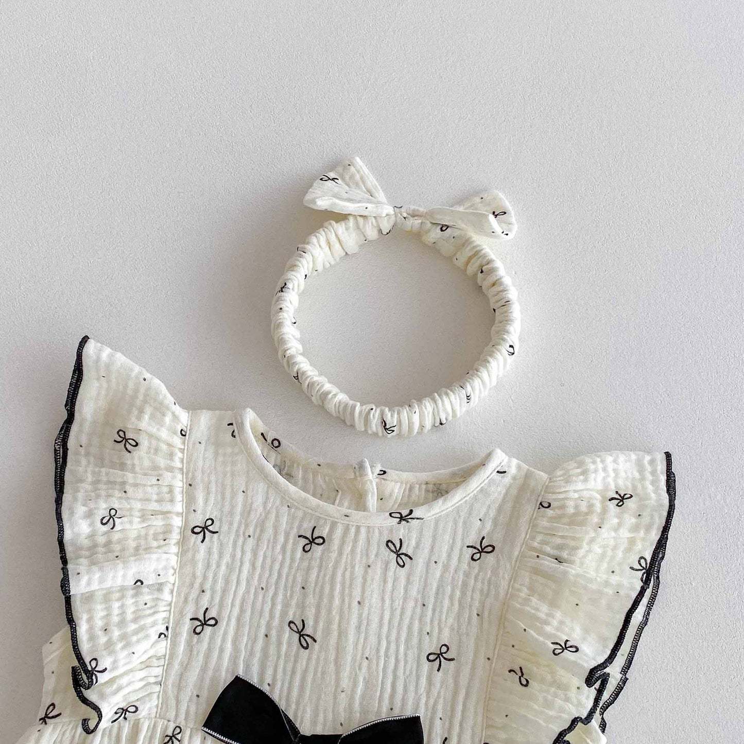Girls' Bow Bodysuit