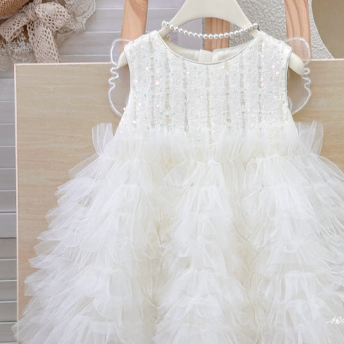 Children's Tulle Dress with Wings + Blouse