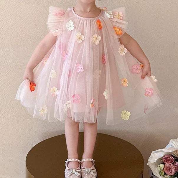 Children's Tulle Flower Dress