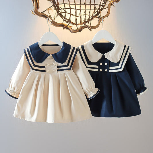 Children's Dress with Buttons