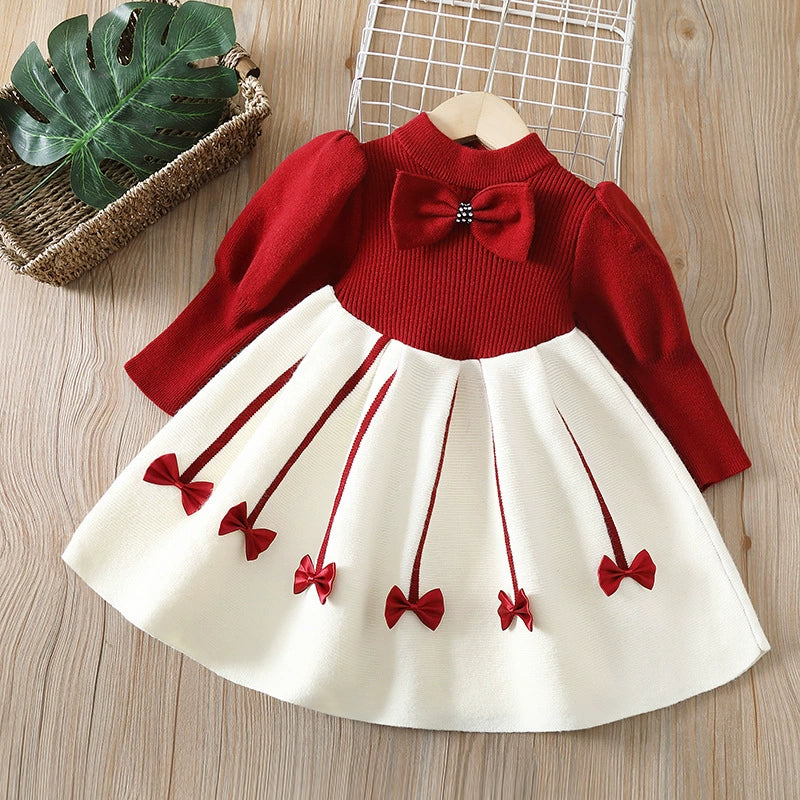 Girls’ Dress with Bow