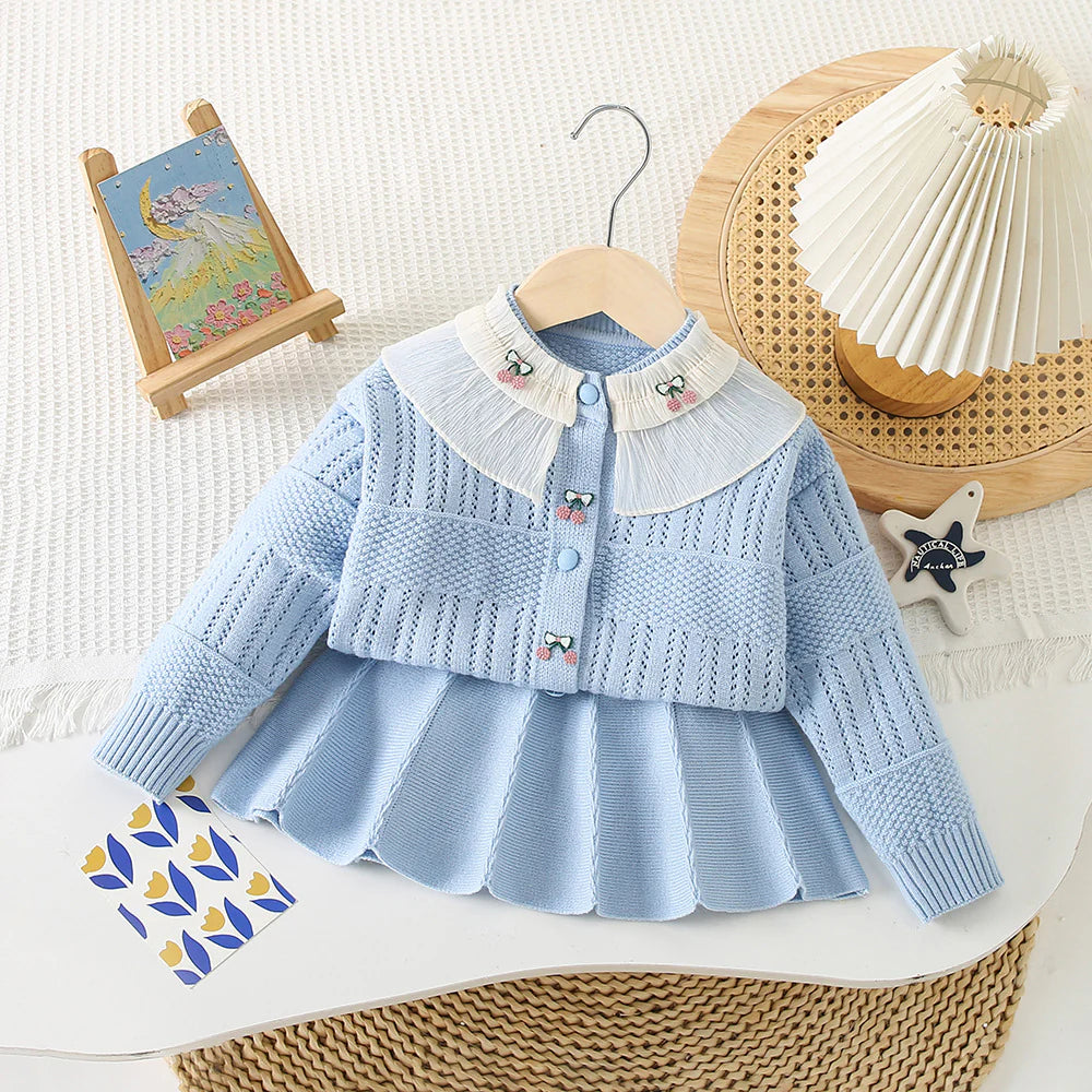 Children's Cherry Knit Set