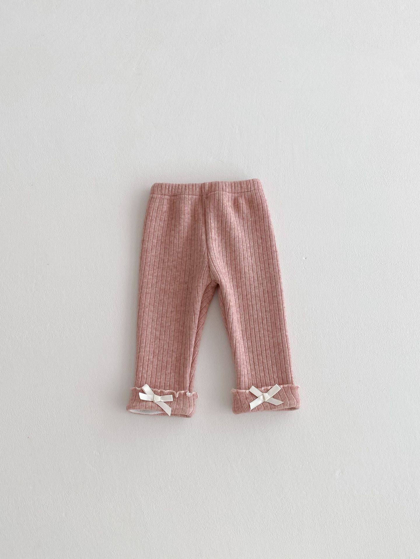 Girls' Lined Pants with Bows