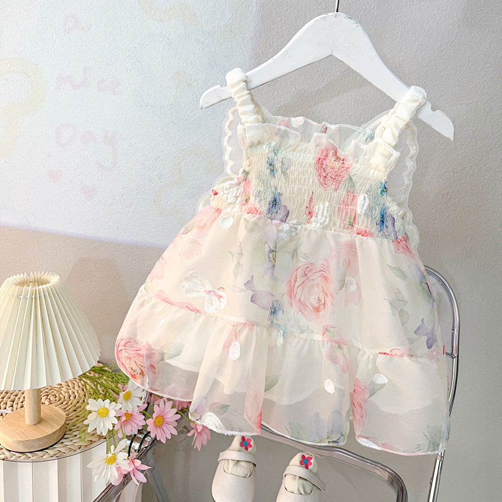Body Floral con Alas de Mariposa para Niños