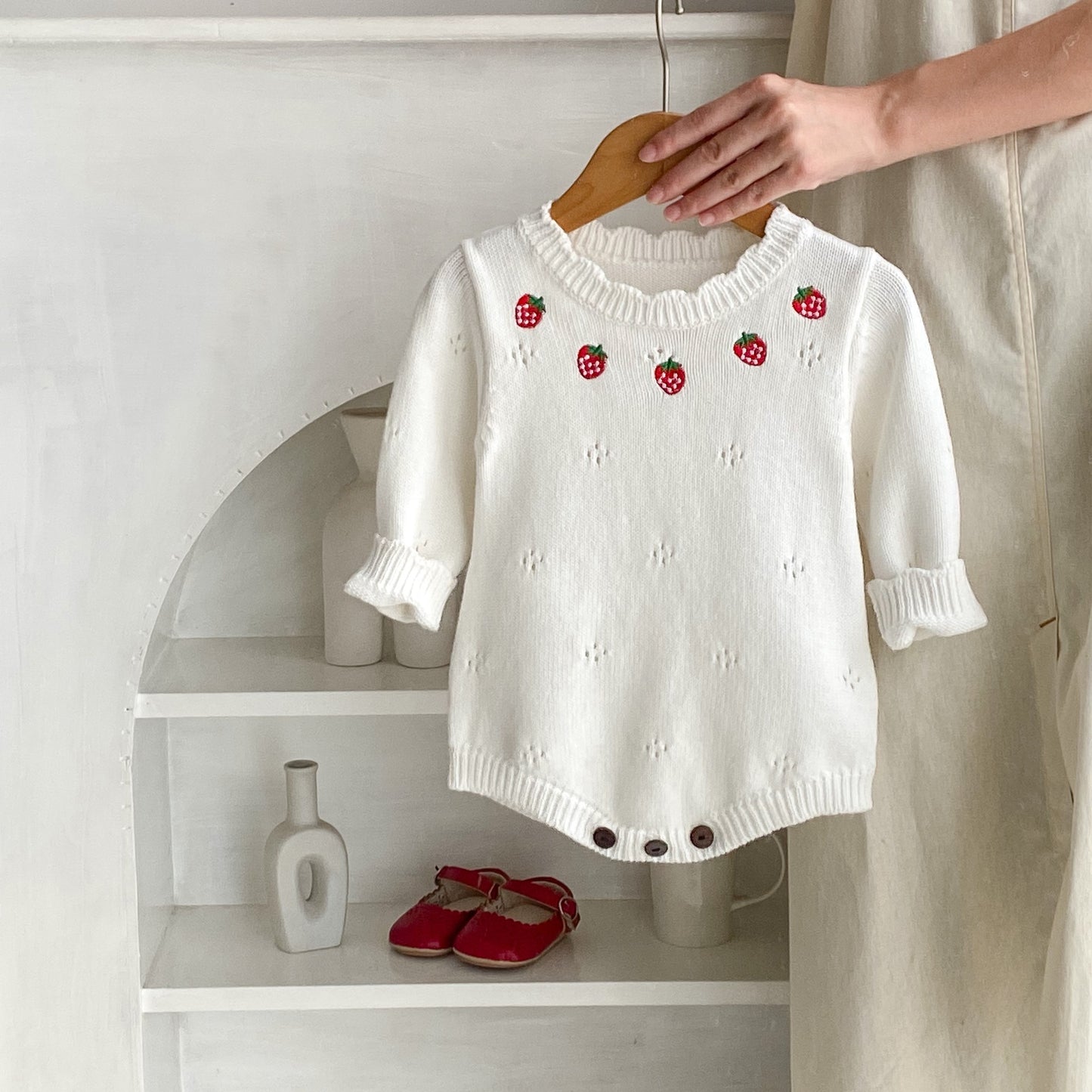 Children's Girls' Knit Strawberry Body