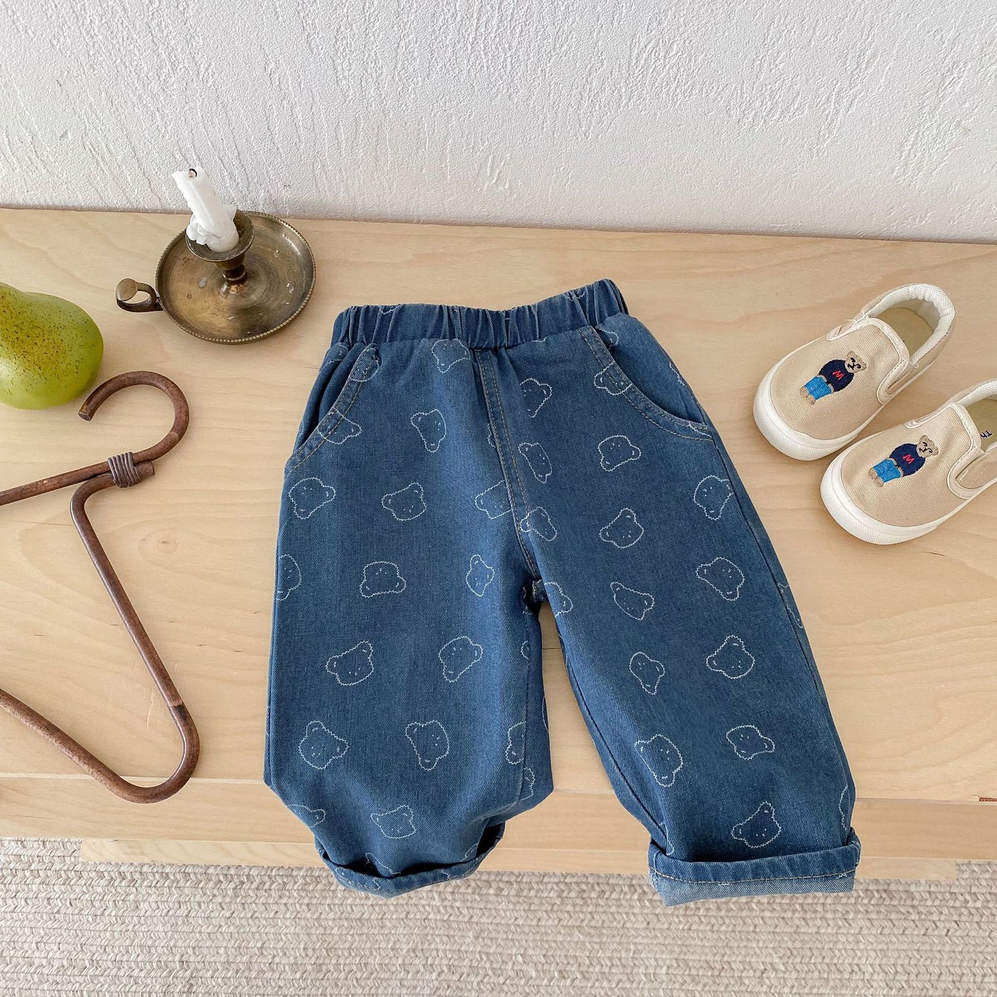 Kids Jeans with Teddy Bears