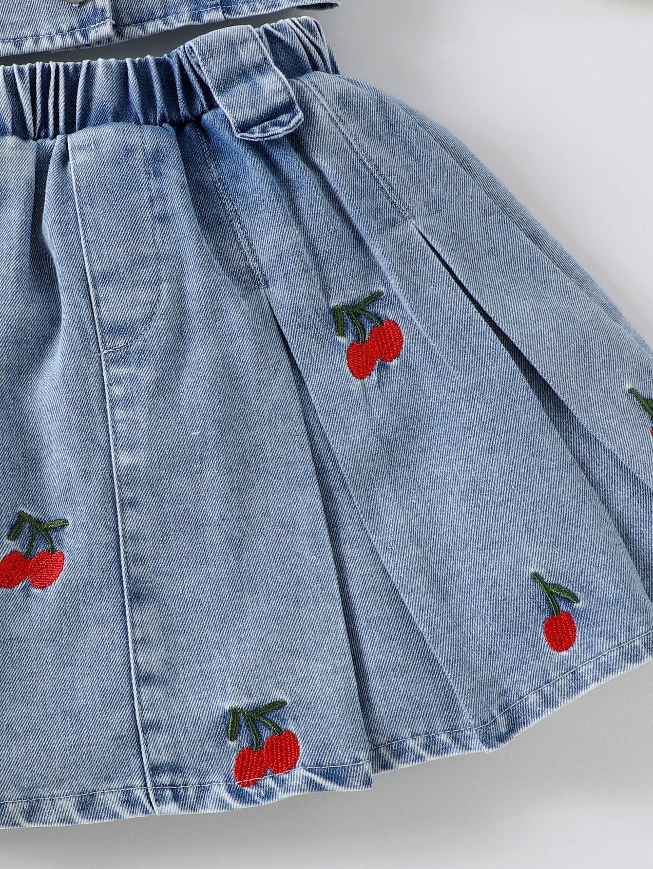 Children's Summer Jeans Cherry Set