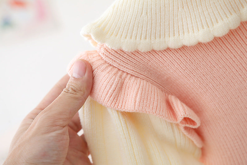 Teddy Bear Collar Knit Dress