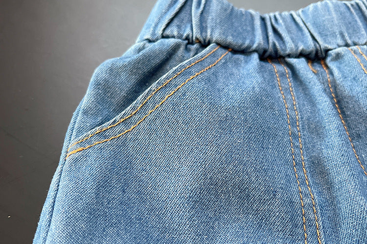 Men's Children's Set Stripes and Jeans