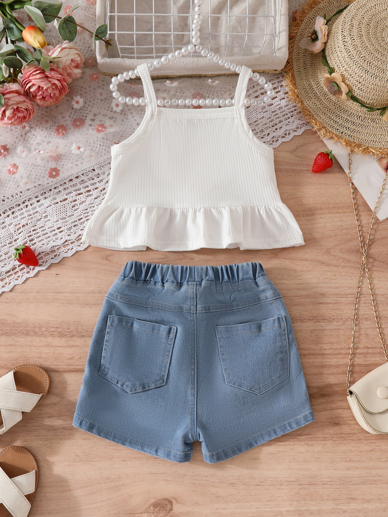 Girls' Summer Strawberry Children's Set
