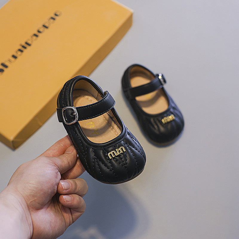 Zapato plano infantil con hebilla MM