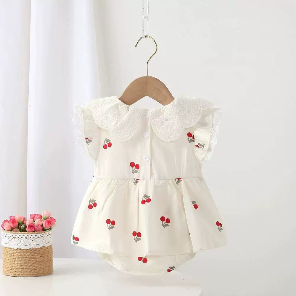 Children's Female Summer Cherry Dress