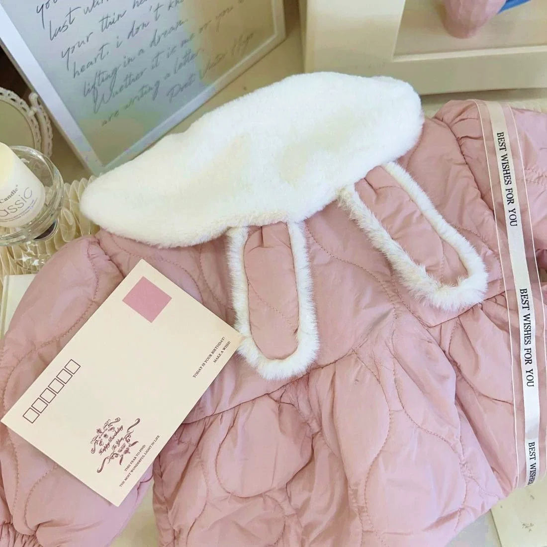 Pink Bunny Girls' Coat