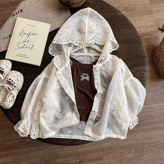 Children's Lace Shirt with Bows