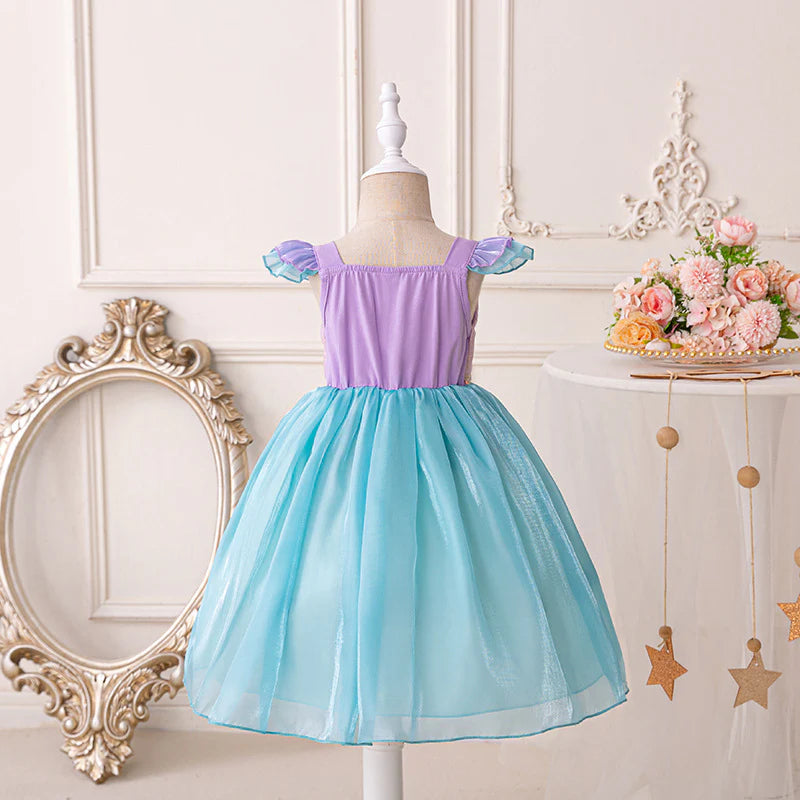Vestido infantil de princesa sirena