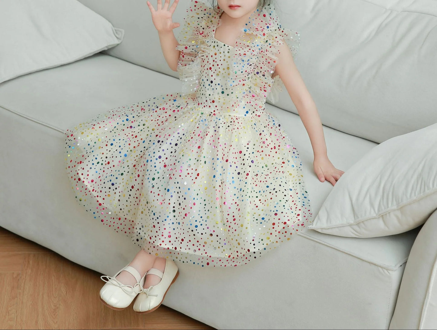 Children's Polka Dot Tulle Dress