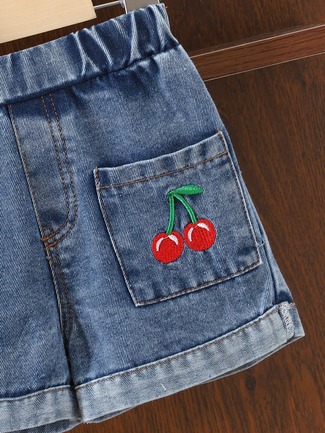Children's Set of Cherries and Jeans