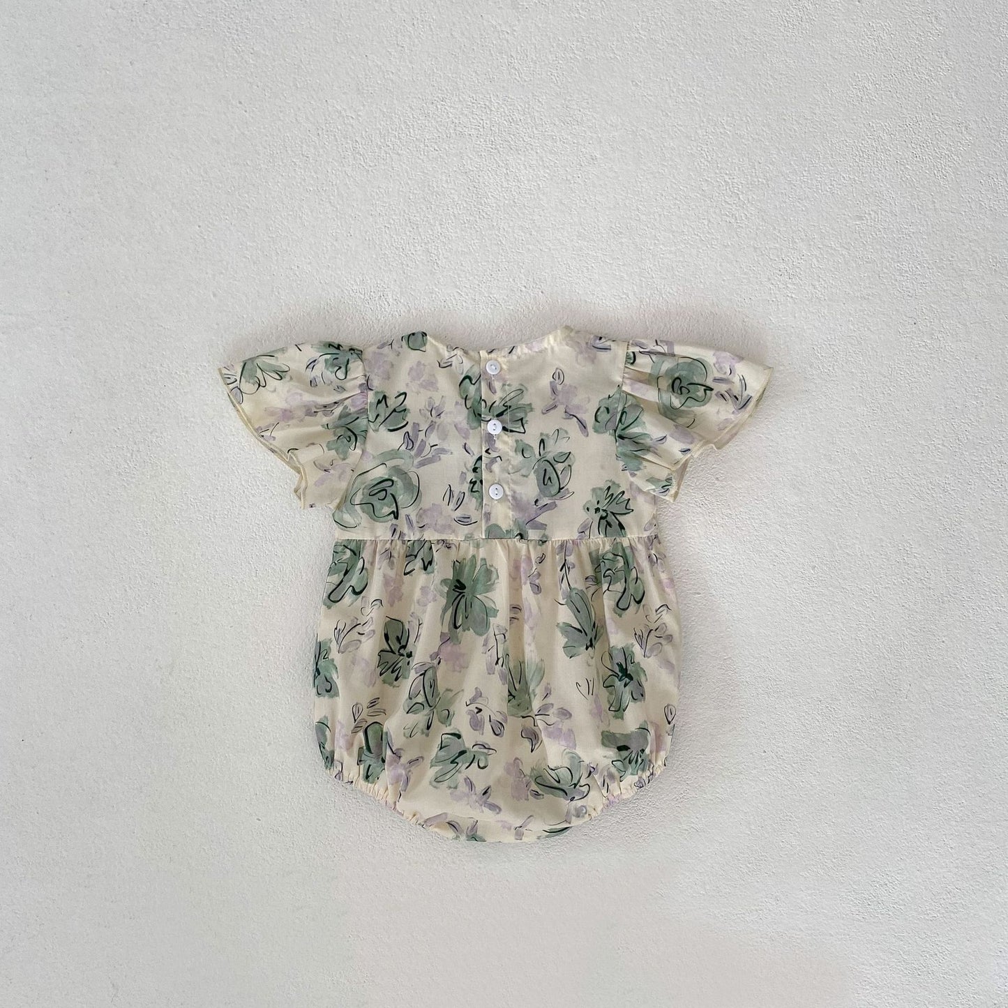Floral Bow Girl's Bodysuit