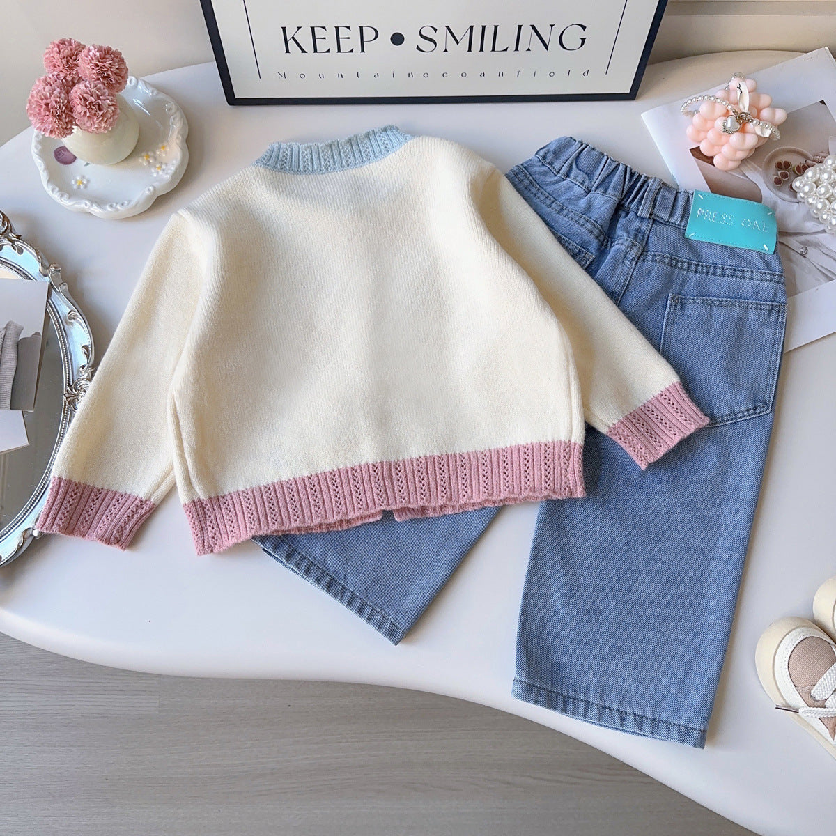 Rainbow Knitted Children's Cardigan