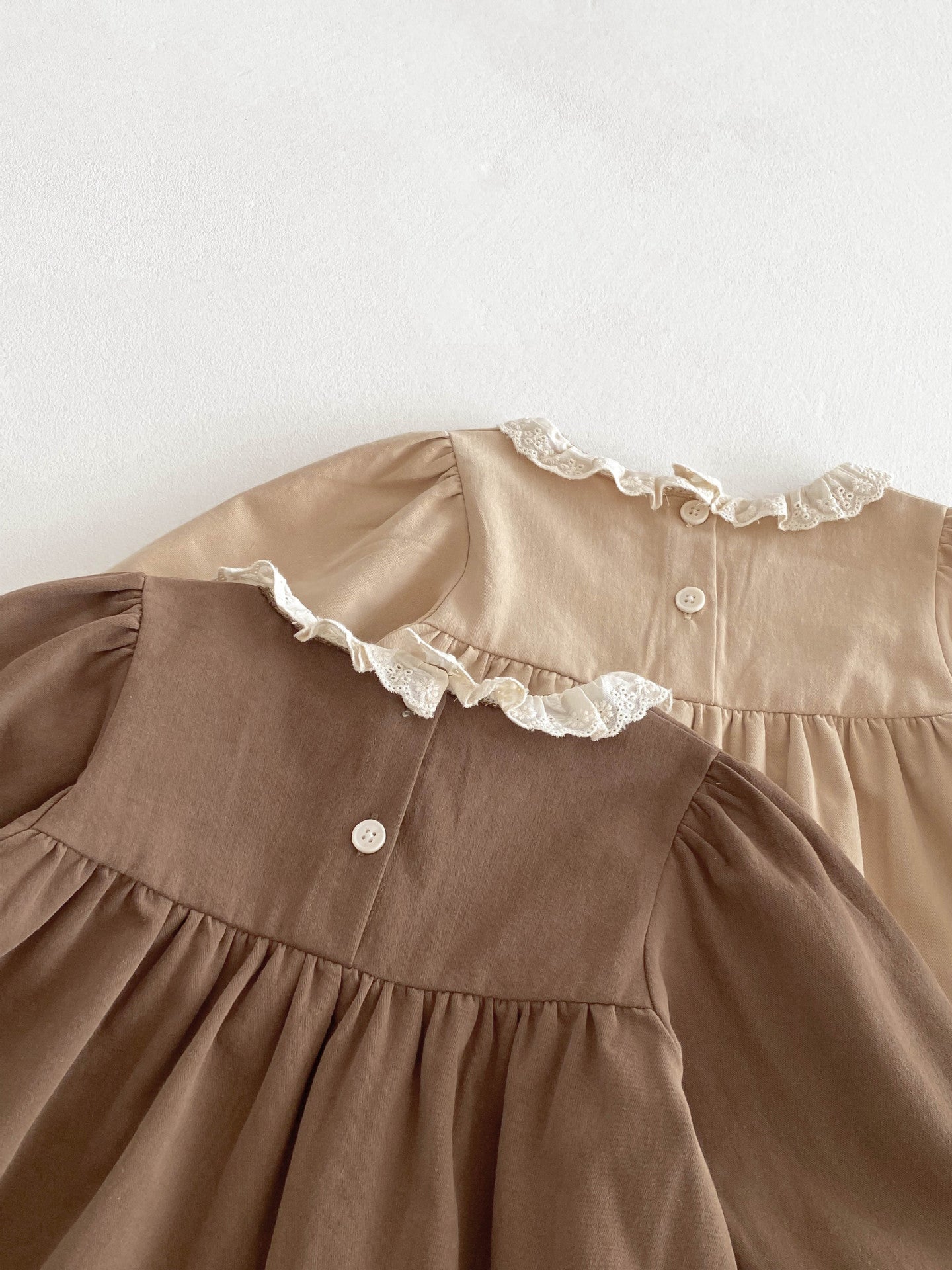 Embroidered Children's Dress with Little Flowers