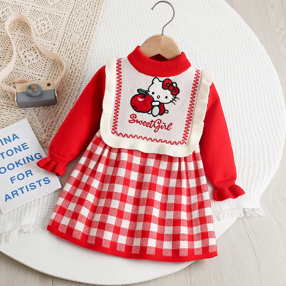 Hello Kitty Plaid Children's Dress