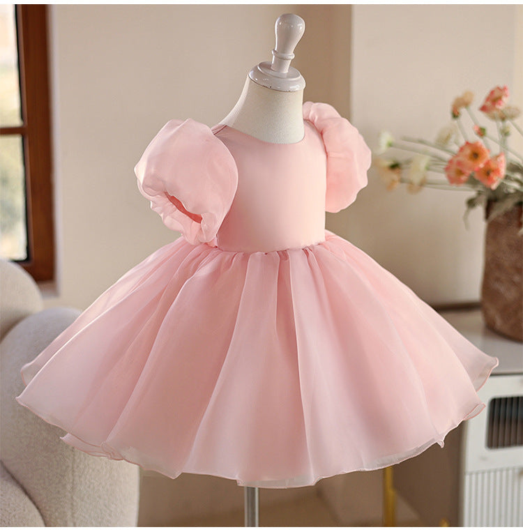 Puffy Bow Party Dress