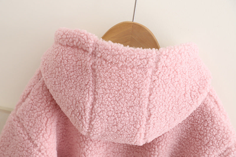 Conjunto infantil de invierno con gatito grueso para mujer