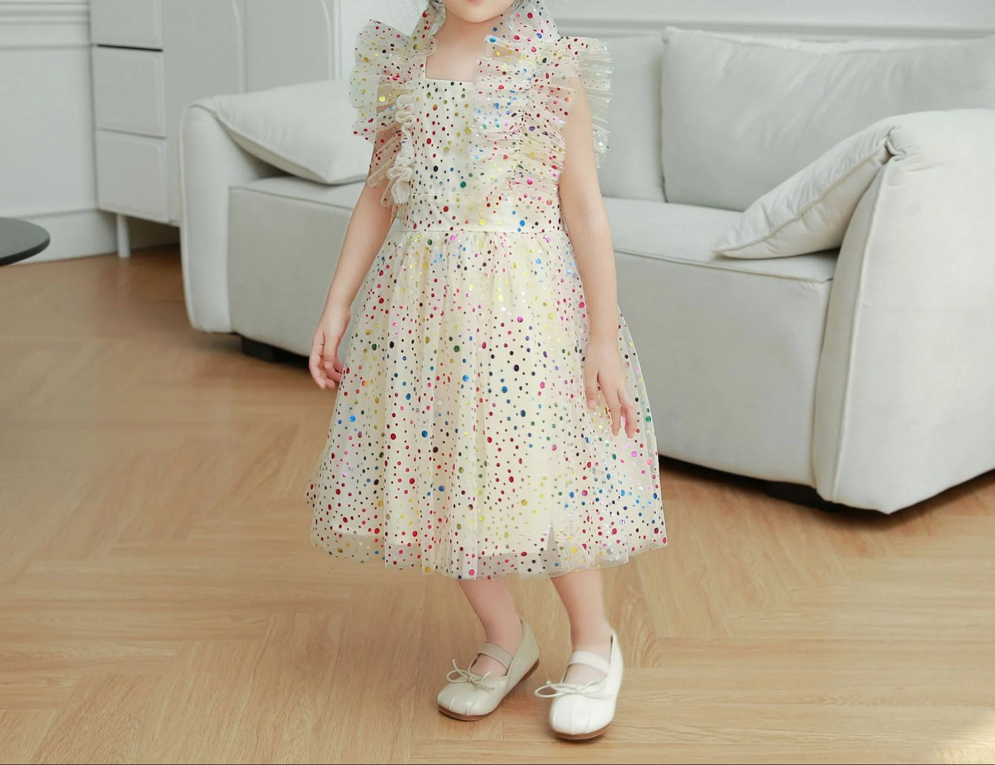 Children's Polka Dot Tulle Dress