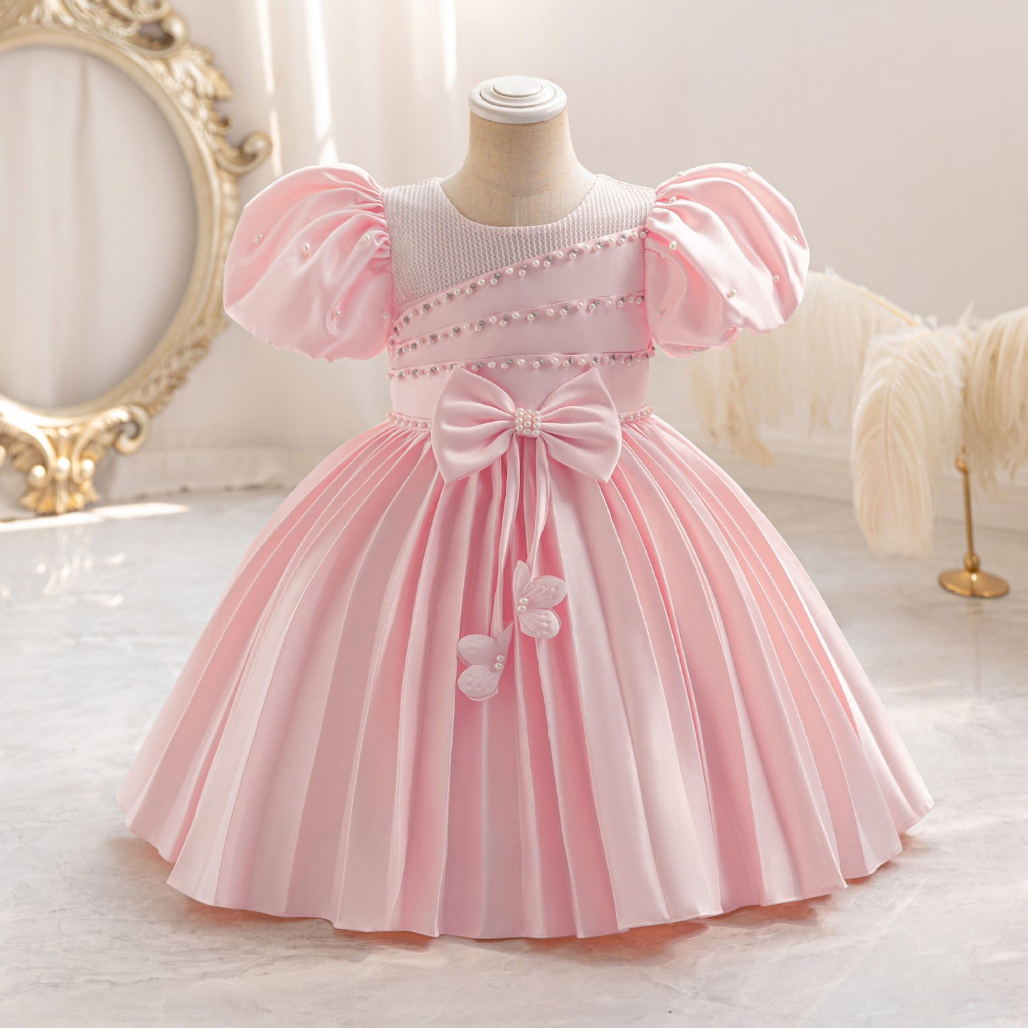 Puffy Pearl Party Dress